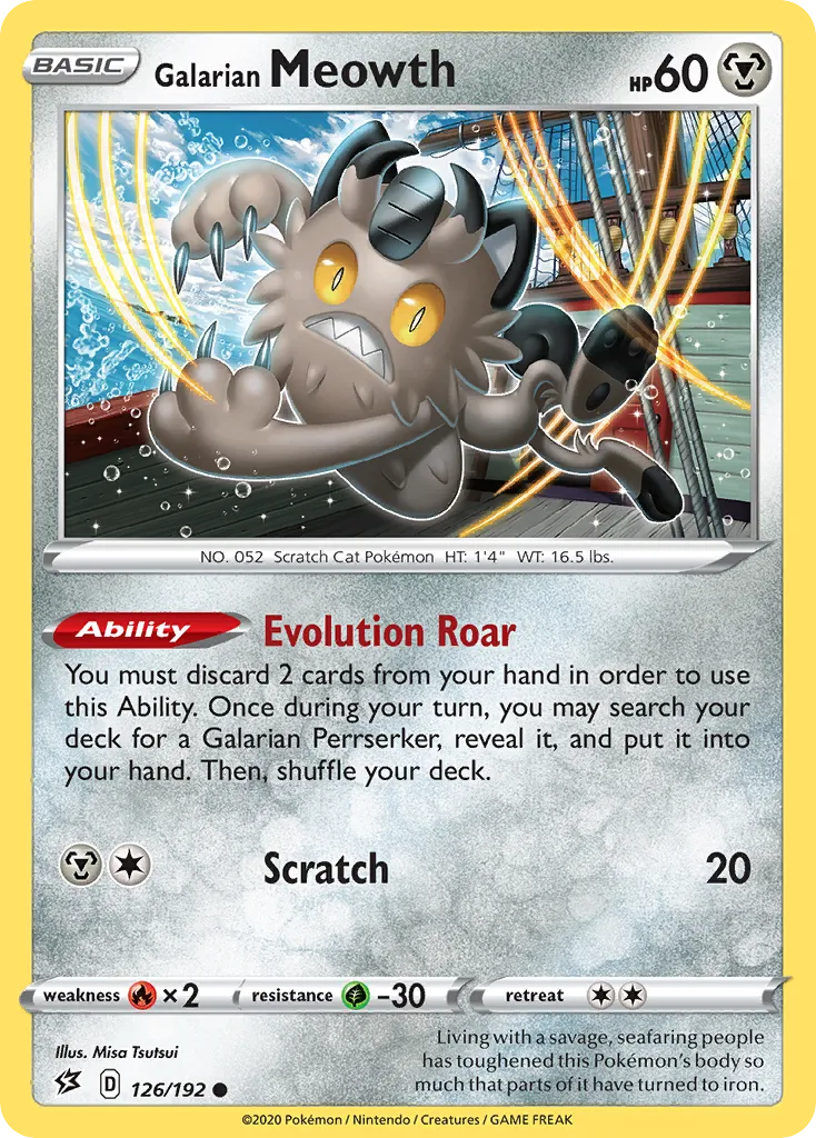 Galarian Meowth card image