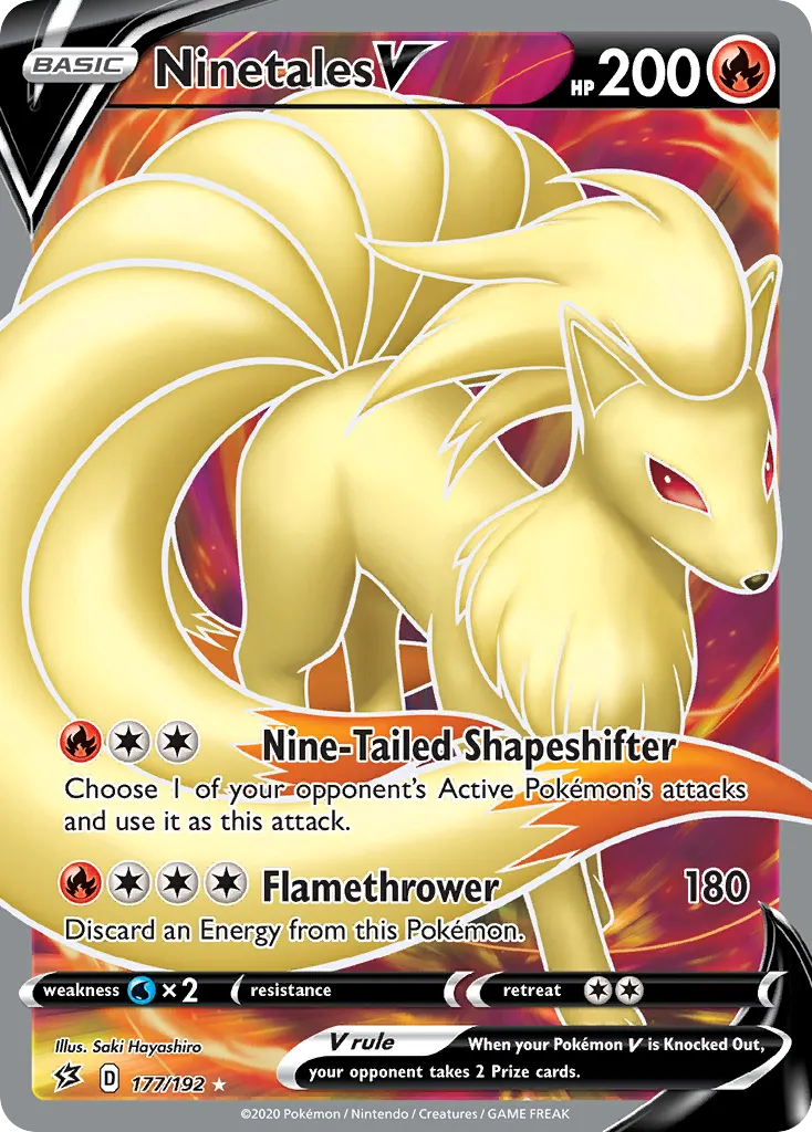 Ninetales V #177 card image