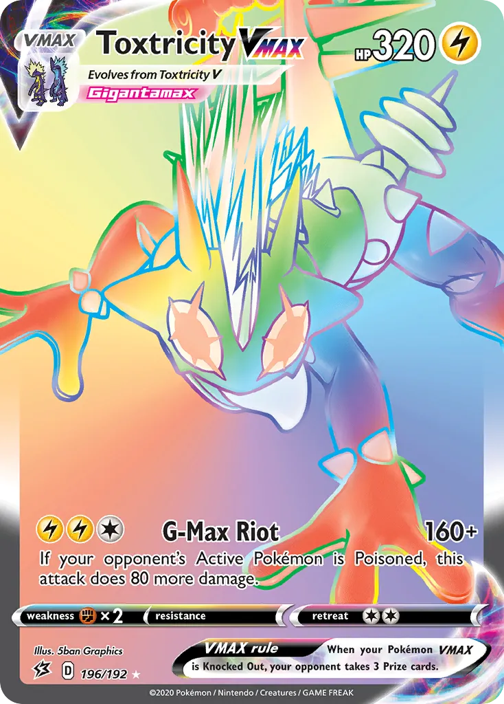 Toxtricity VMAX #196 card image