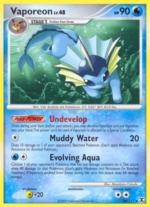 Vaporeon card image