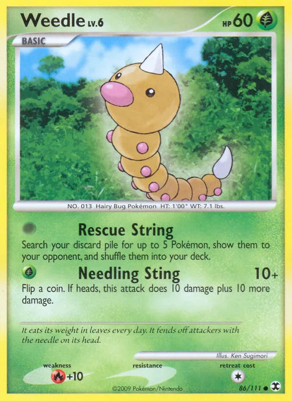 Weedle card image