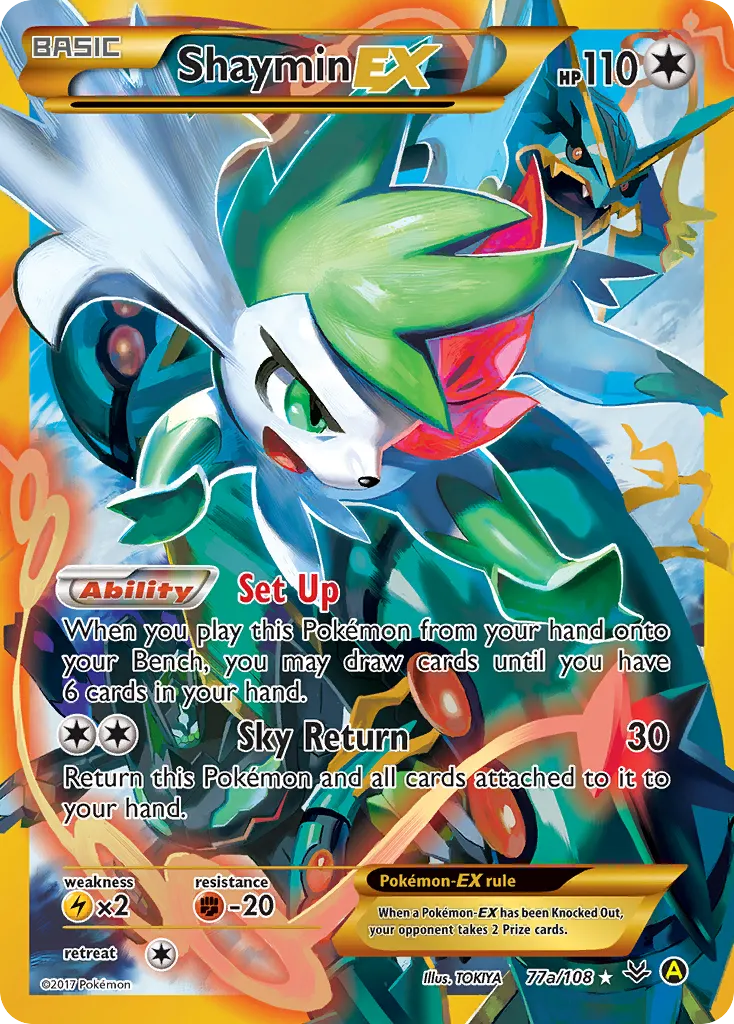 Shaymin-EX #77a card image