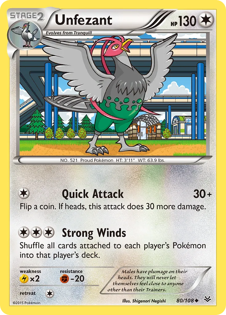 Unfezant card image