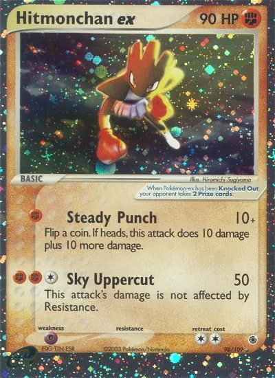 Hitmonchan ex #98 card image