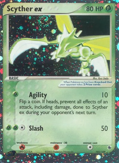 Scyther ex #102 card image