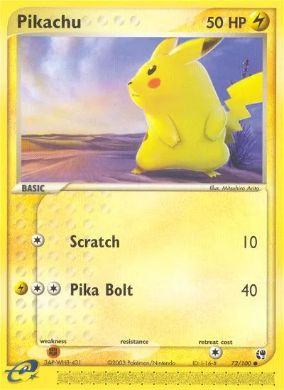Pikachu card image