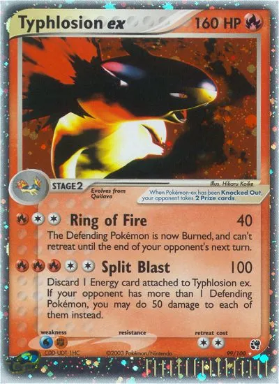 Typhlosion ex #99 card image