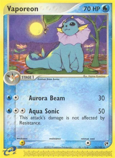 Vaporeon card image