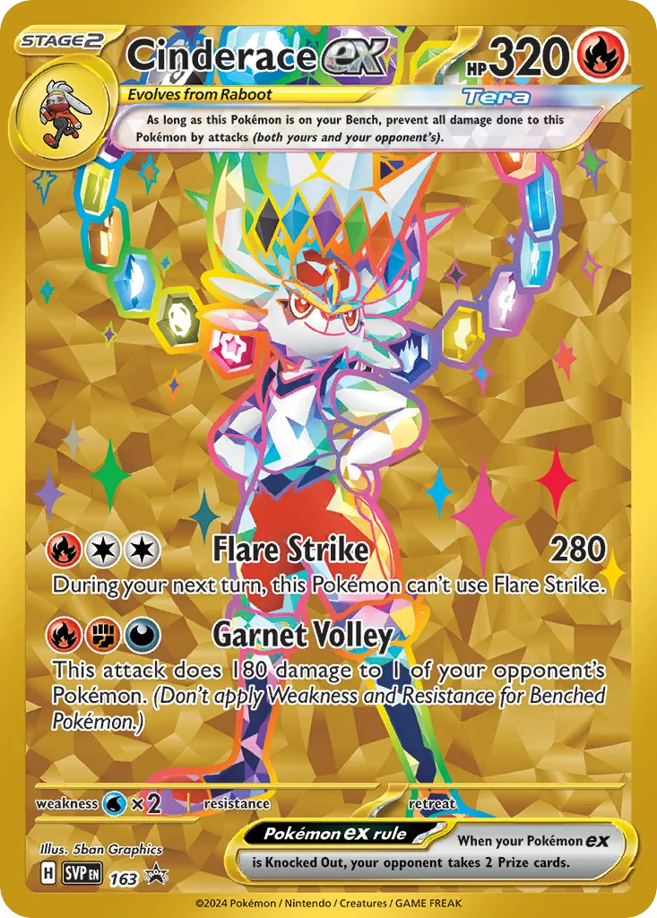 Cinderace ex card image