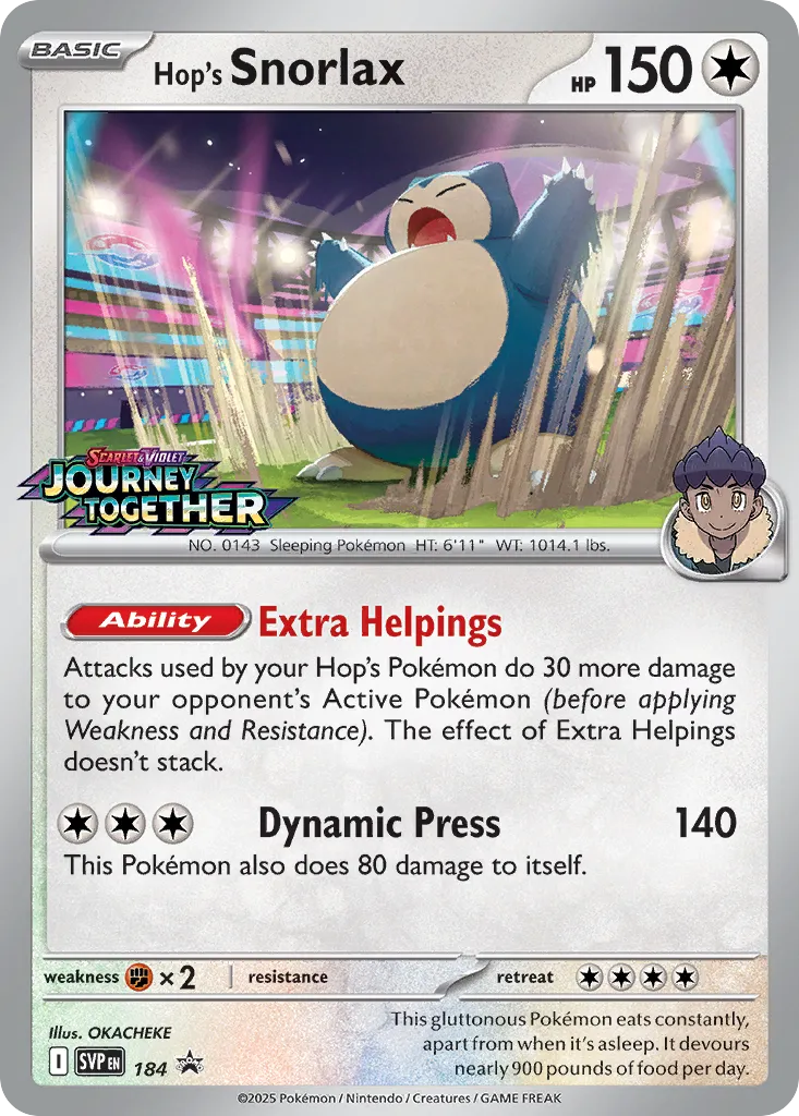 Hop's Snorlax card image