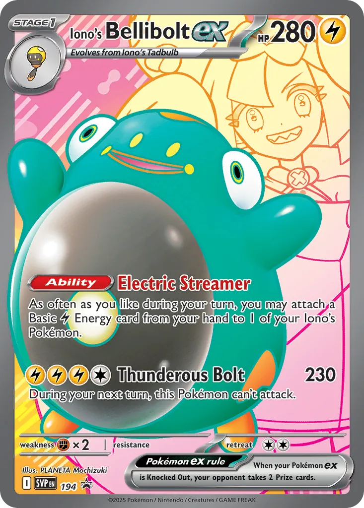 Iono's Bellibolt ex card image