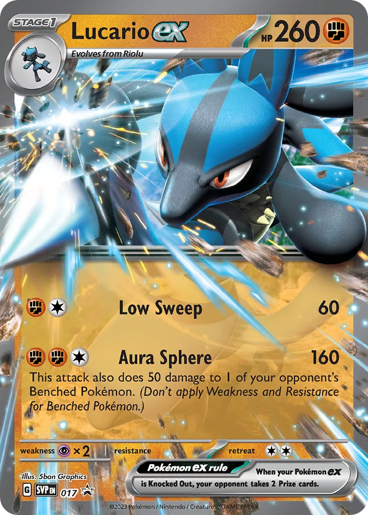 Lucario ex card image