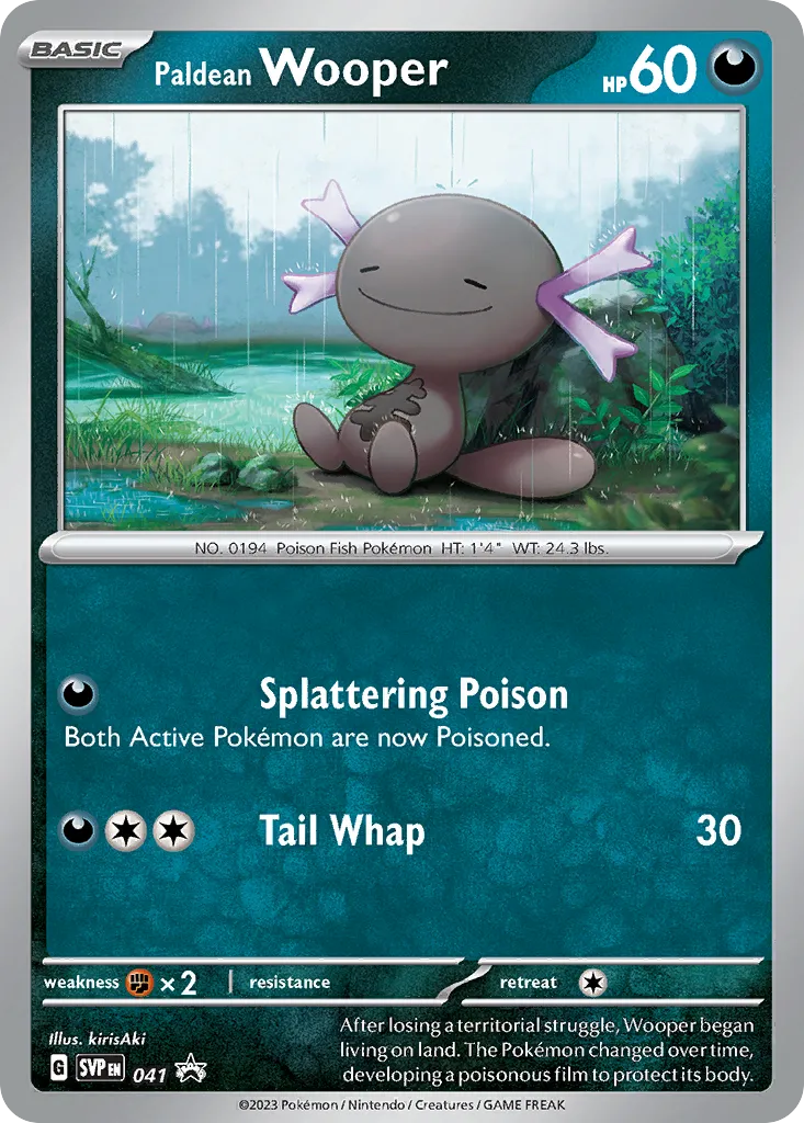 Paldean Wooper card image