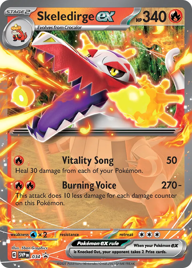 Skeledirge ex card image