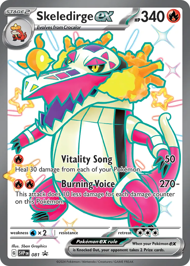 Skeledirge ex card image