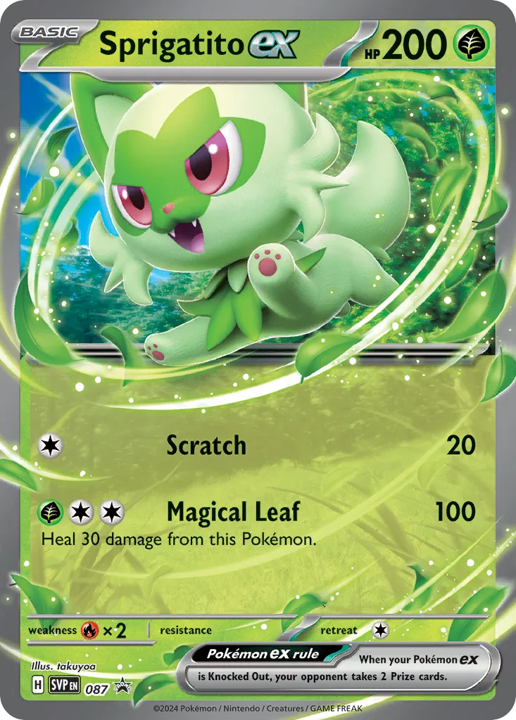 Sprigatito ex card image