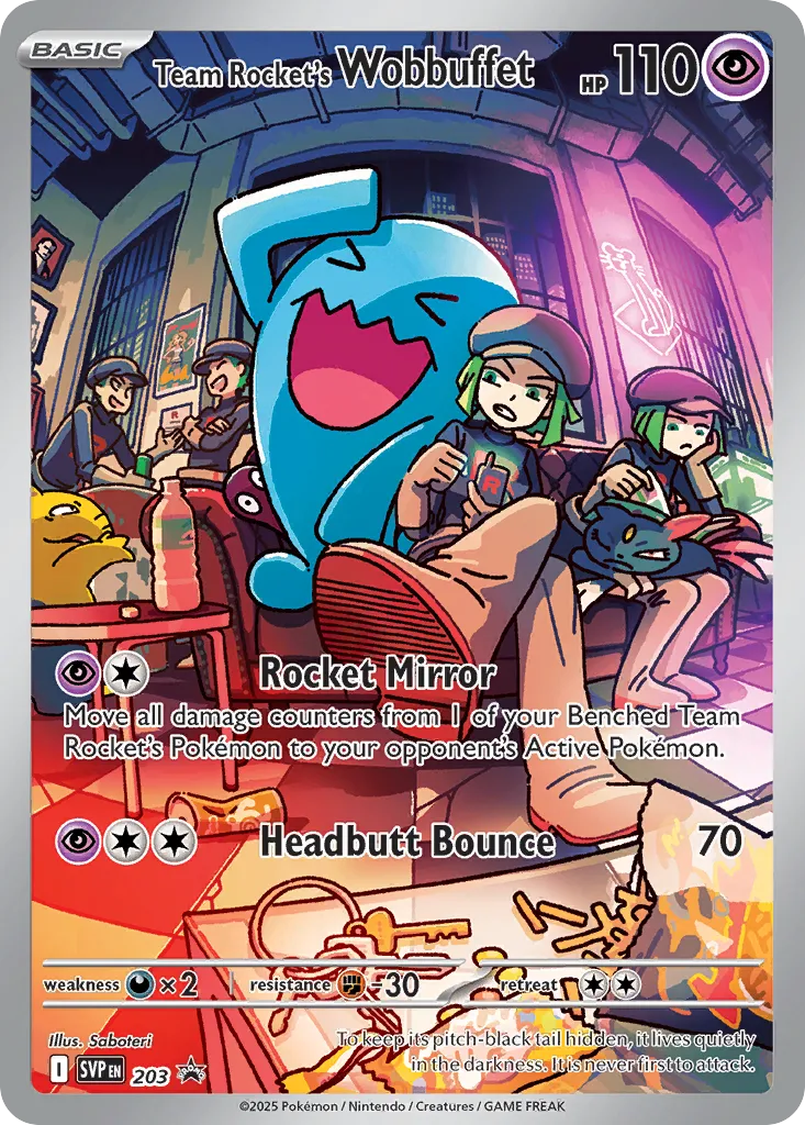Team Rocket's Wobbuffet card image