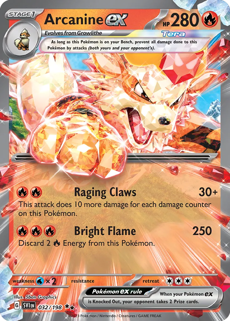 Arcanine ex card image