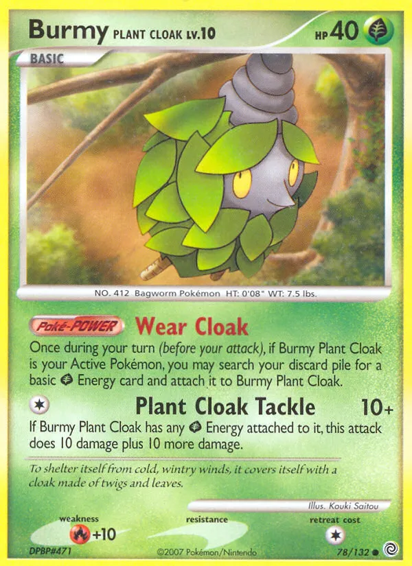 Burmy Plant Cloak card image