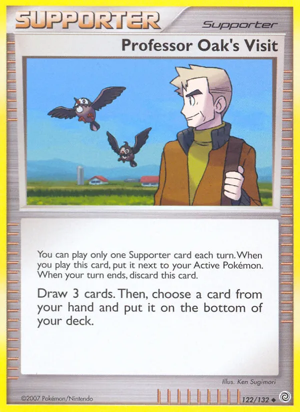 Professor Oak's Visit card image