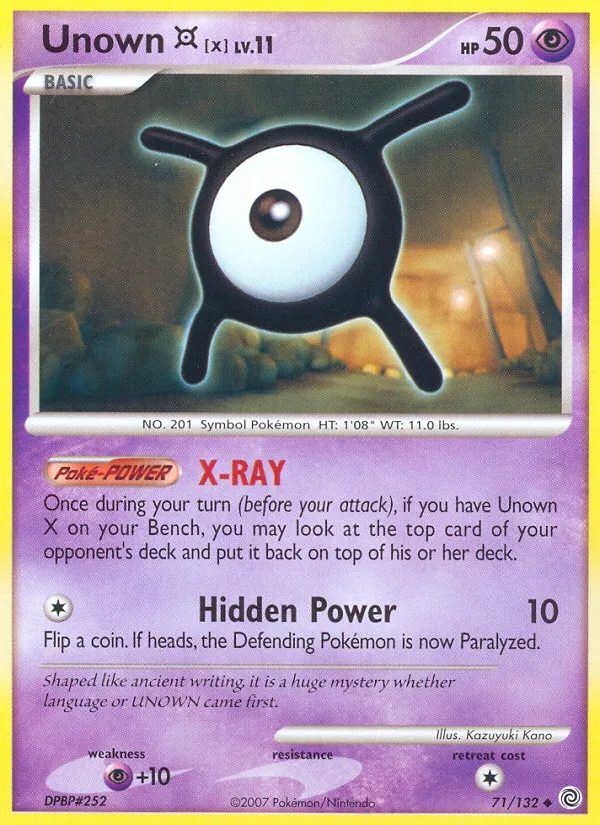 Unown [X] card image