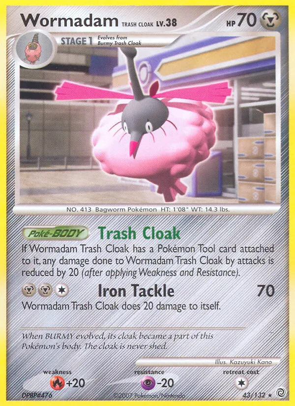 Wormadam Trash Cloak card image