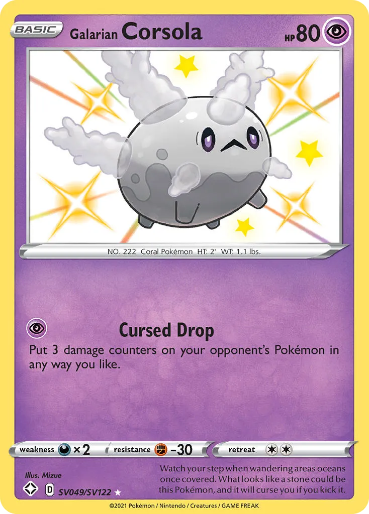 Galarian Corsola card image