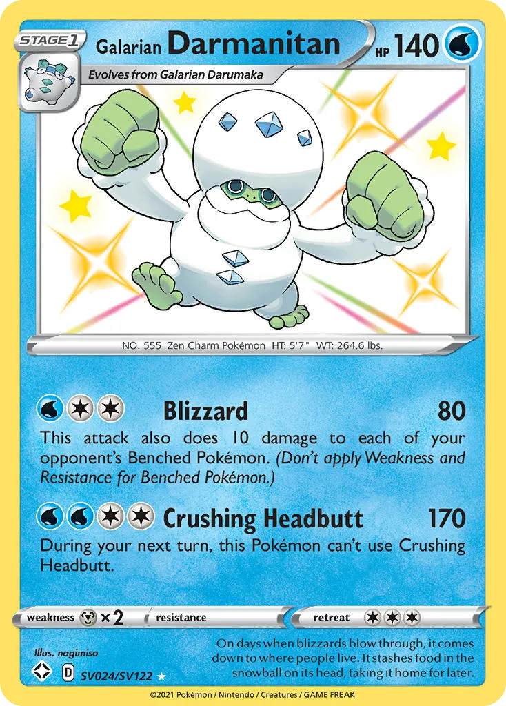 Galarian Darmanitan card image