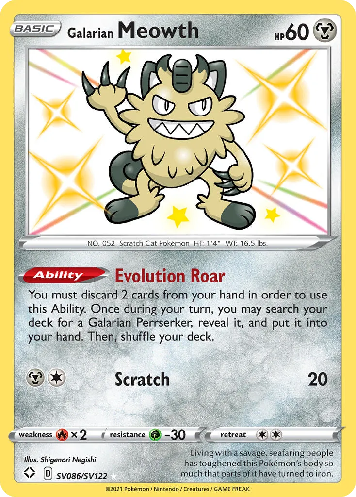 Galarian Meowth card image