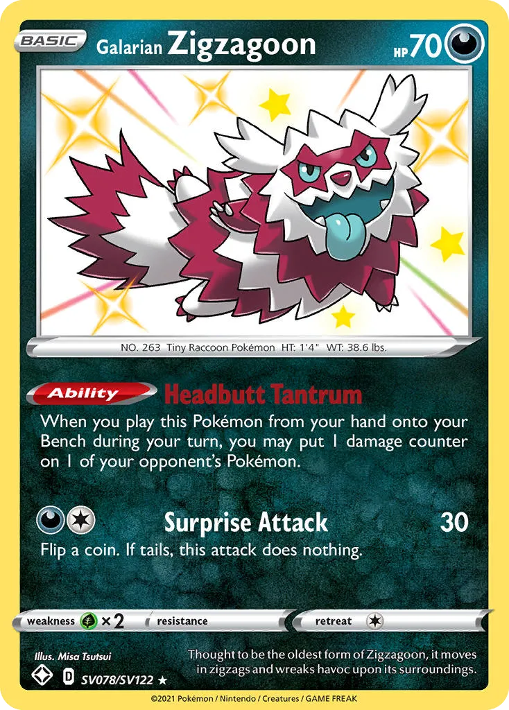 Galarian Zigzagoon card image