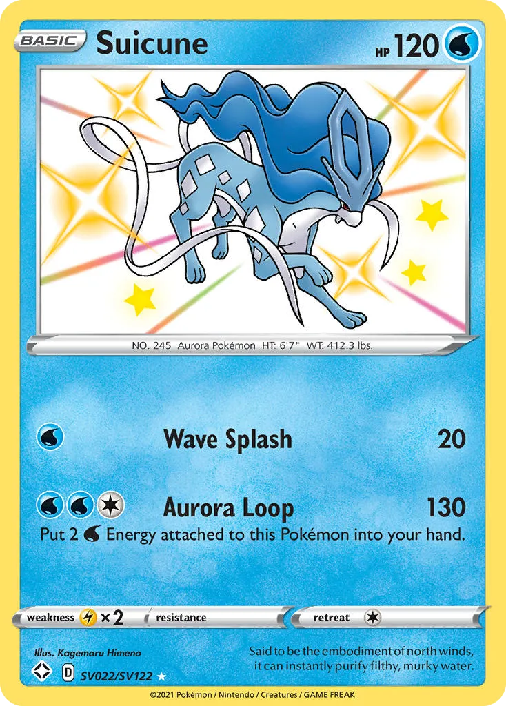 Suicune #SV022 card image