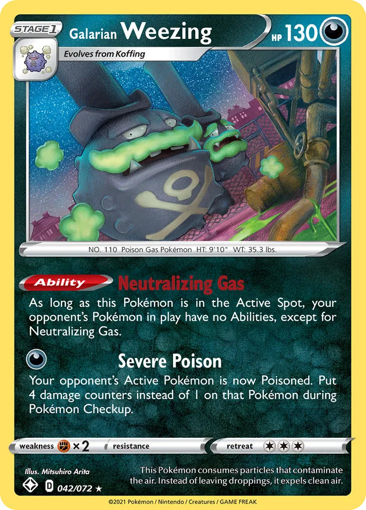 Galarian Weezing card image