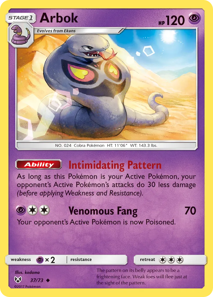 Arbok card image