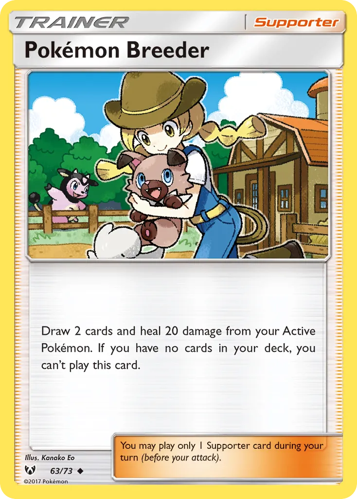 Pokemon Breeder card image
