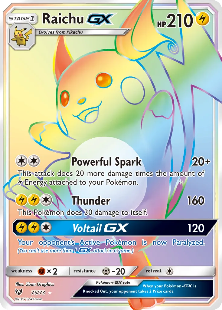 Raichu-GX #75 card image