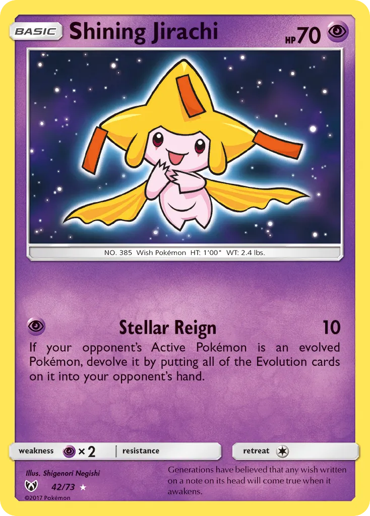 Shining Jirachi #42 card image