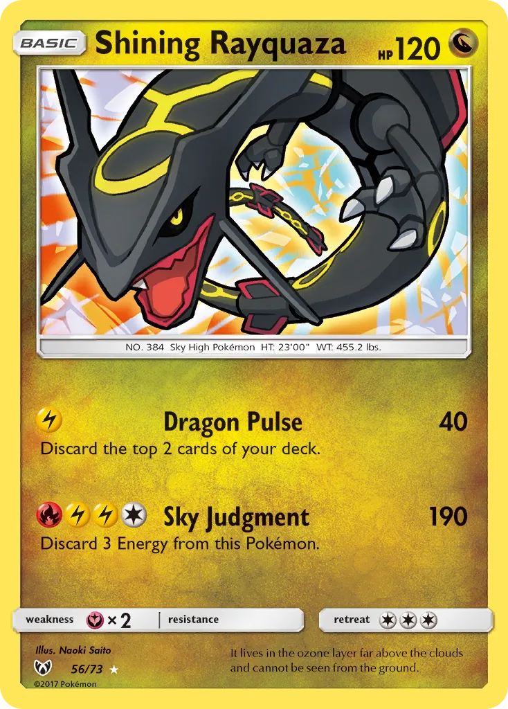 Shining Rayquaza #56 card image