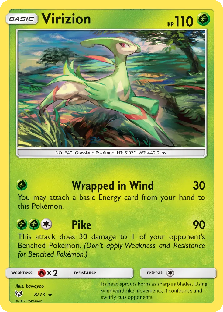 Virizion card image