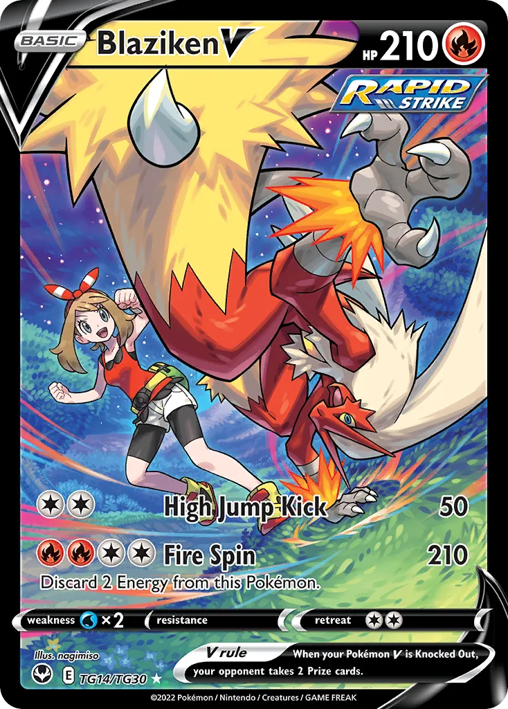 Blaziken V Silver Tempest Trainer Gallery #TG14 card image