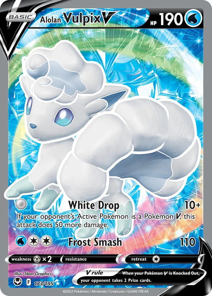 Alolan Vulpix V card image