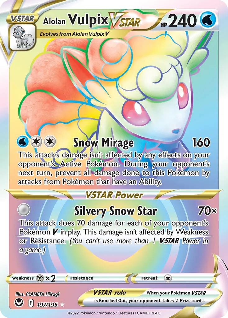 Alolan Vulpix VSTAR #197 card image