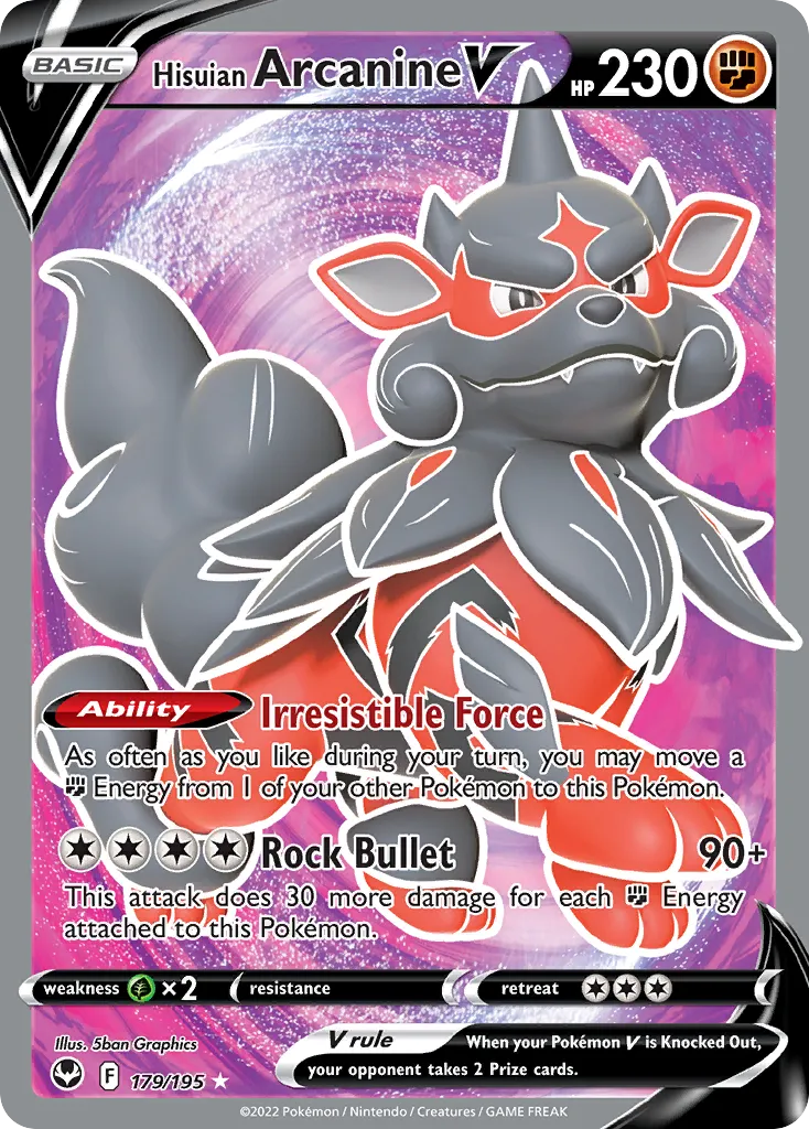 Hisuian Arcanine V card image