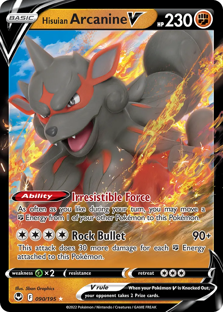 Hisuian Arcanine V card image