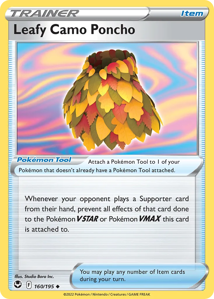 Leafy Camo Poncho card image