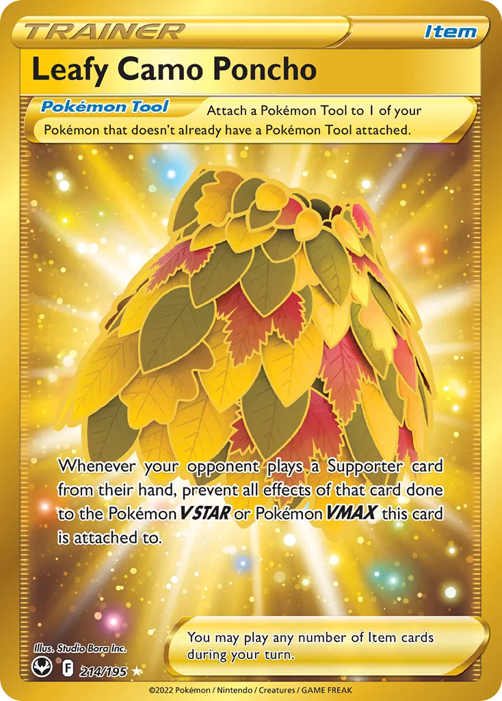 Leafy Camo Poncho card image
