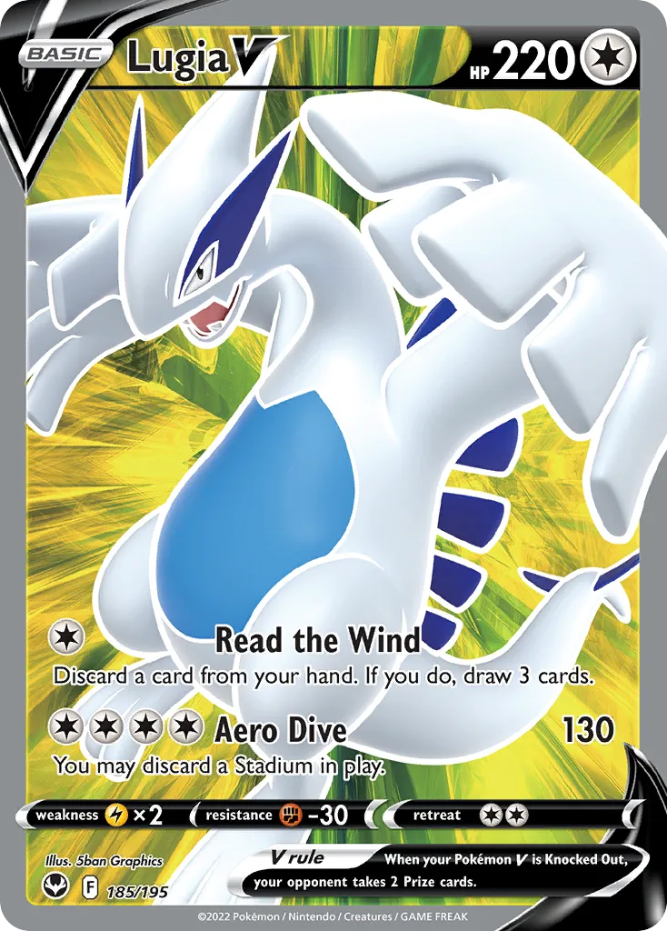 Lugia V #185 card image