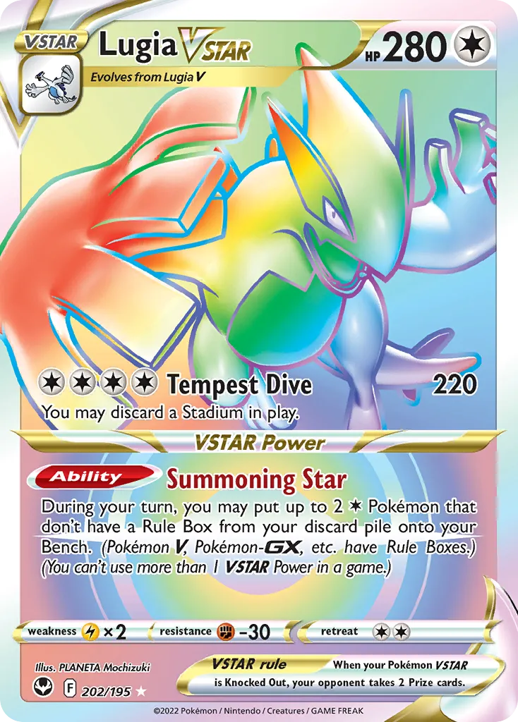 Lugia VSTAR #202 card image