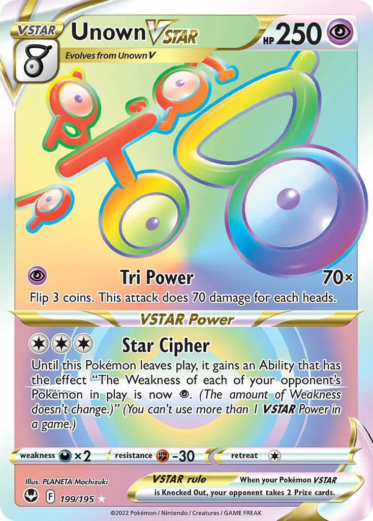 Unown VSTAR card image
