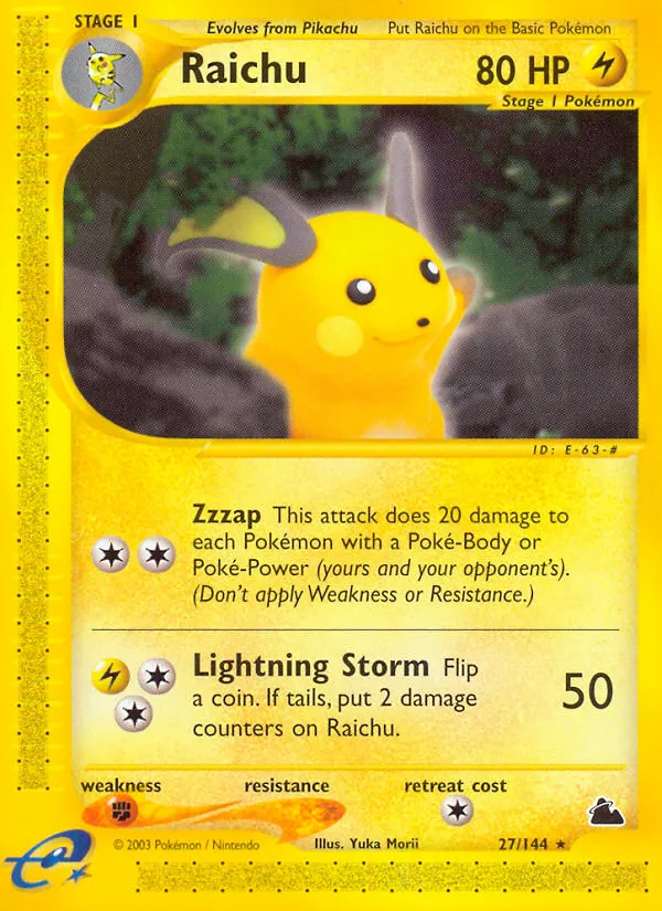 Raichu card image