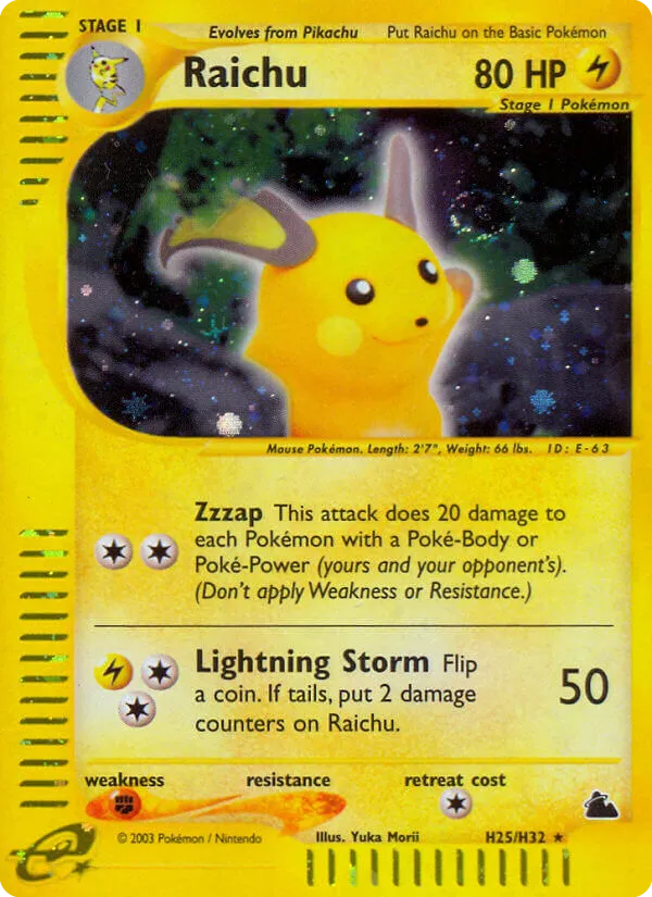Raichu card image
